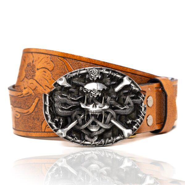 Zinc Alloy Personality Trend Buckle Retro Belt - Image 5
