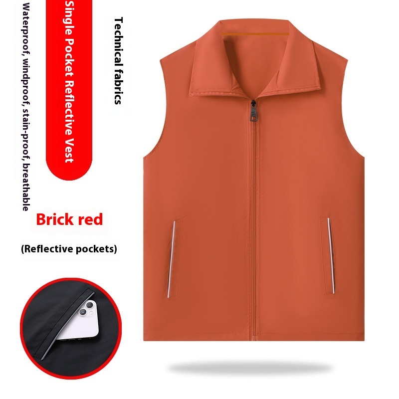 High-end Vest Outdoor Reflective Vest Overalls - Image 7