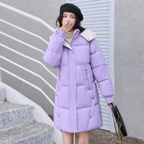 Winter Loose Down Cotton-padded Coat Women's Coat Mid-length Thickened - Image 2