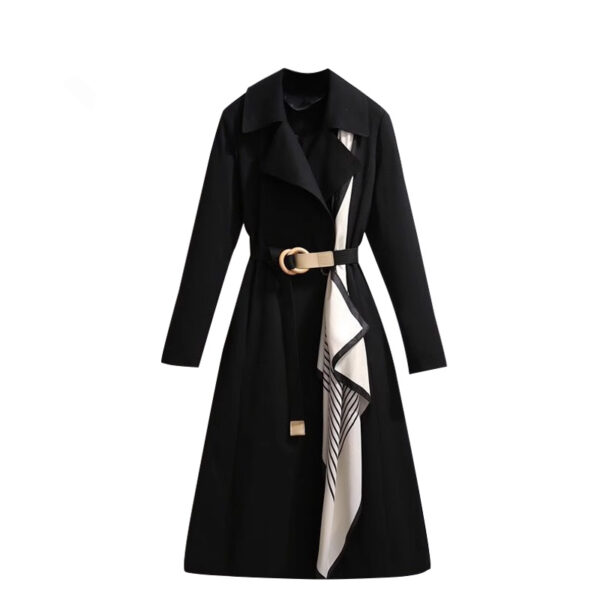 Large British Style Suit Collar Windbreaker - Image 5