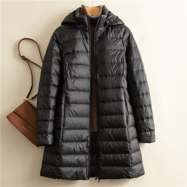 Detachable Hat Light Thin Down Jacket Women - Image 3
