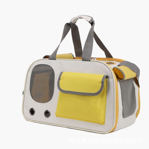 Cat Bag Portable Portable Crossbody Shoulder Pet Travel Breathable Large Capacity Cat Diaper Bag - Image 6