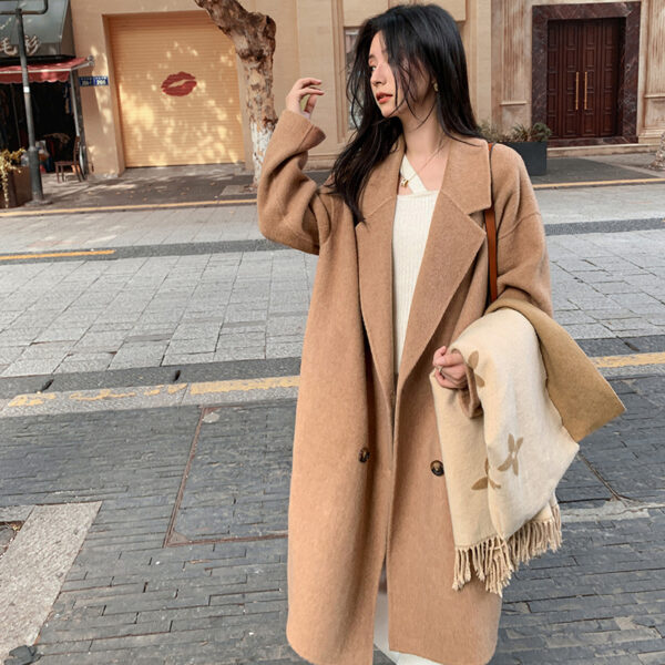 Alpaca Fleecefiber Woolen Overcoat For Women - Image 3