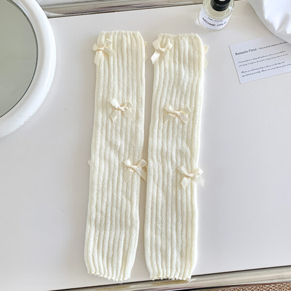 Women's Japanese Sweet Cute Bow Bunching Socks - Image 8