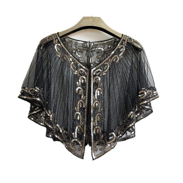 Shawl Outer Match Short And Thin Sequined Dress - Image 5