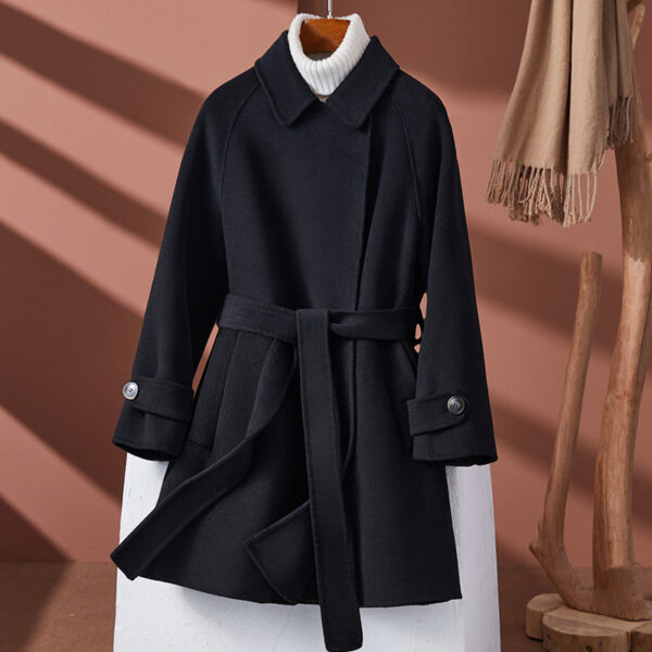 Fashion Personality Reversible Cashmere Coat Women - Image 2