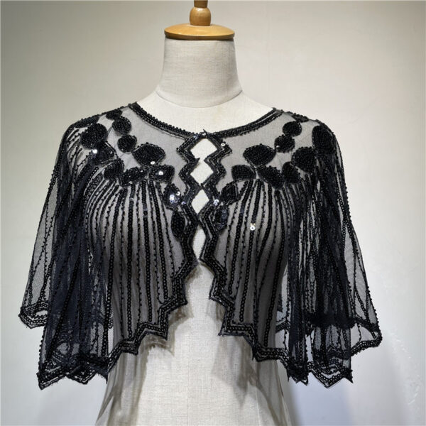 Shawl Outer Match Short And Thin Sequined Dress - Image 6