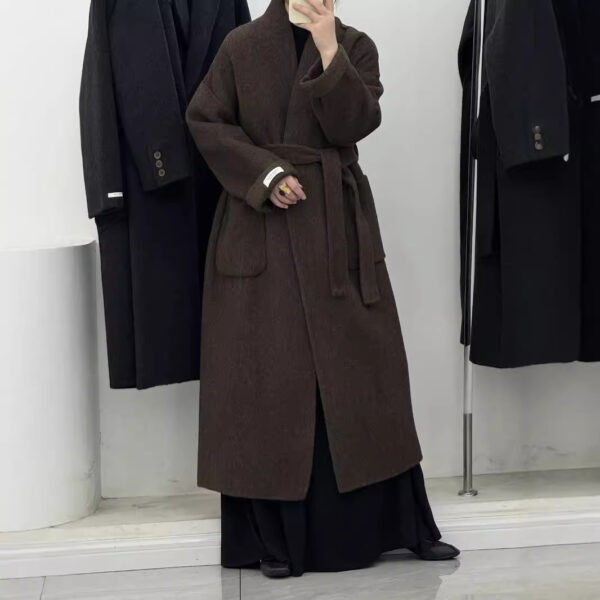 High-end Cashmere Double-sided Woolen Coat Women - Image 8