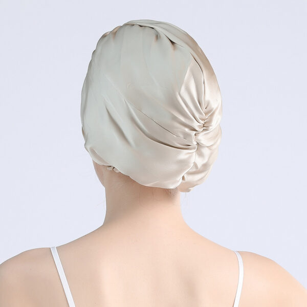Seamless Double-layer Cross Comfort Nightcap - Image 5