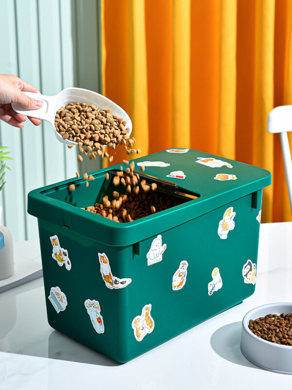 Cat Dog Food Storage Bucket Food Bucket Storage Box - Image 3