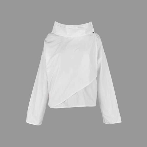 Long Sleeve Loose Stand-up Collar Jacket - Image 2