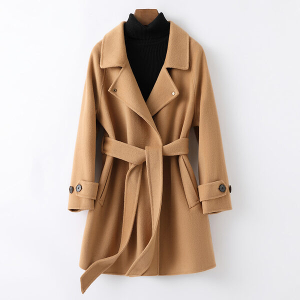 Fashion Personality Reversible Cashmere Coat Women - Image 4