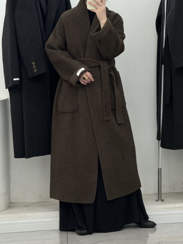 High-end Cashmere Double-sided Woolen Coat Women - Image 2