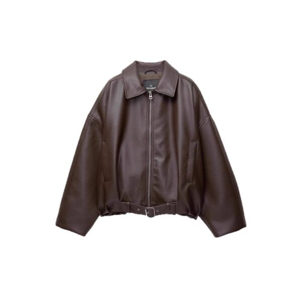 Women's Casual Solid Color American Retro Coat Jacket - Image 3