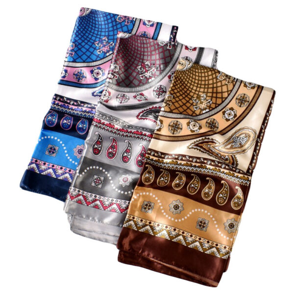 Women's Fashionable New Simple Pattern Silk Scarf - Image 7