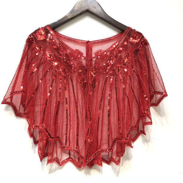 Shawl Outer Match Short And Thin Sequined Dress - Image 8