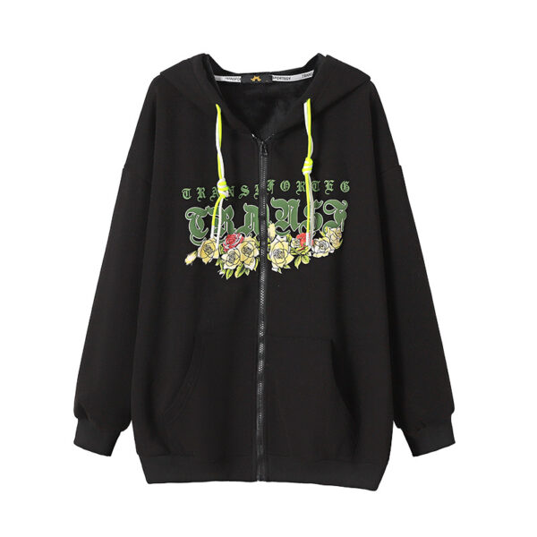 Women's Velvet Padded Thickened Sweater Warm Hooded - Image 5