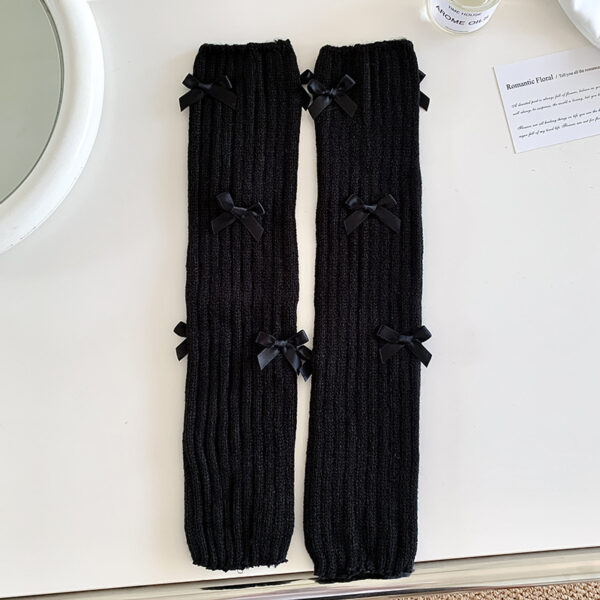 Women's Japanese Sweet Cute Bow Bunching Socks - Image 7