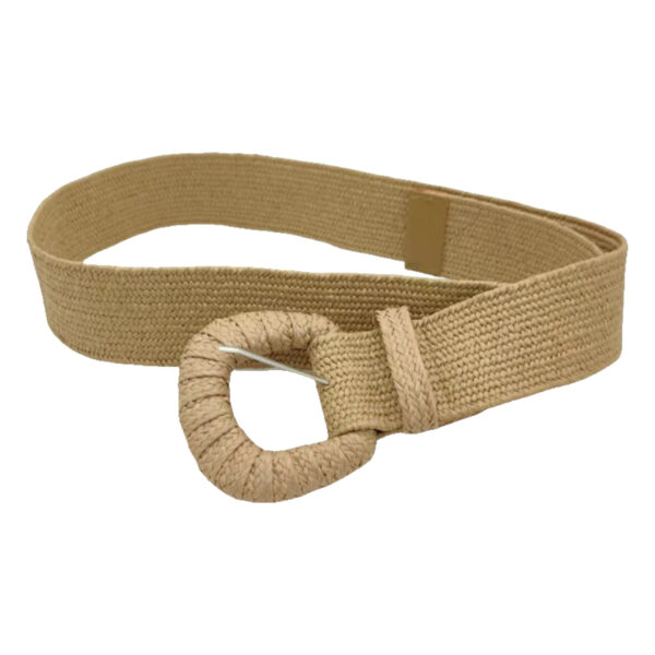 Women's Woven Buckle Pp Grass Woven Decorative Belt Simple All-match Dress Belt - Image 8