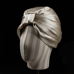 Heavy Silk Silk Nightcap Double Layer Square Knot Confinement Cap