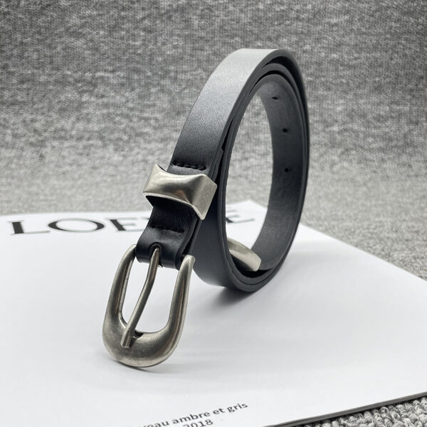 Artistic Youth Fan Silver Decorative Pin Buckle Belt Fashion Match - Image 3