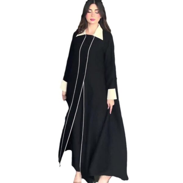 Women's Retro Biker's Mid-length Coat - Image 7