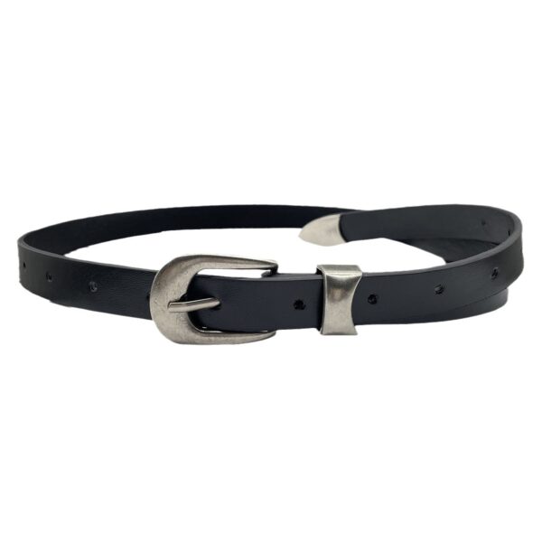 Artistic Youth Fan Silver Decorative Pin Buckle Belt Fashion Match - Image 4