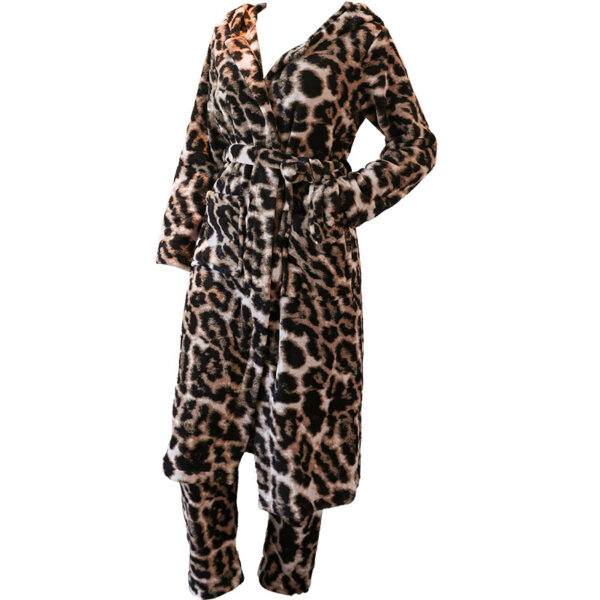 Winter Flannel Pajamas Women's Warm Thickened Robe - Image 10