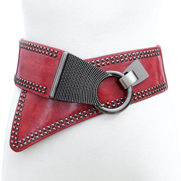 Personalized Fashionable All-match Wide Waist Seal Oblique Women's Belt - Image 2