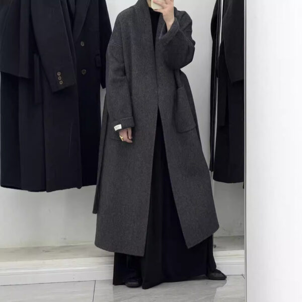 High-end Cashmere Double-sided Woolen Coat Women - Image 7