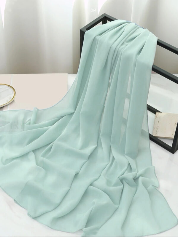 Ethnic Style High Quality Solid Color Hemp Chiffon Headscarf - Image 7