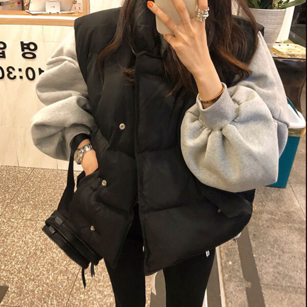 Women's Korean Style Lazy Style All-match Down Cotton Bread Coat Vest - Image 2
