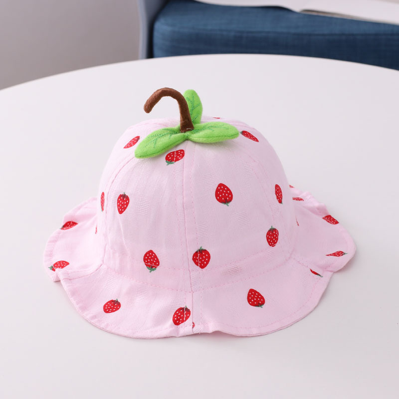 Strawberry Leaf Baby Basin Hat - Image 9