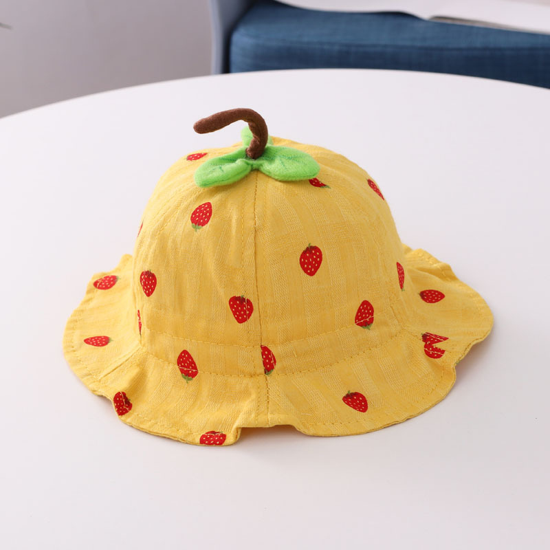Strawberry Leaf Baby Basin Hat - Image 2