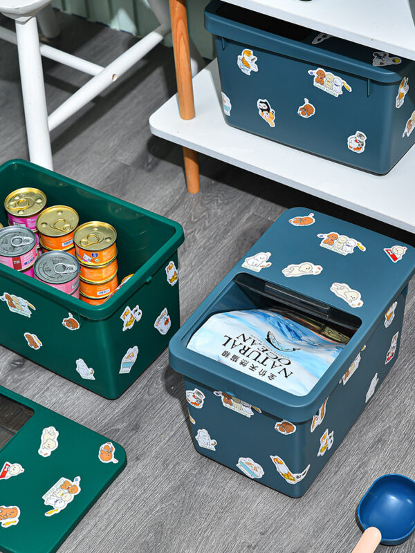Cat Dog Food Storage Bucket Food Bucket Storage Box - Image 4
