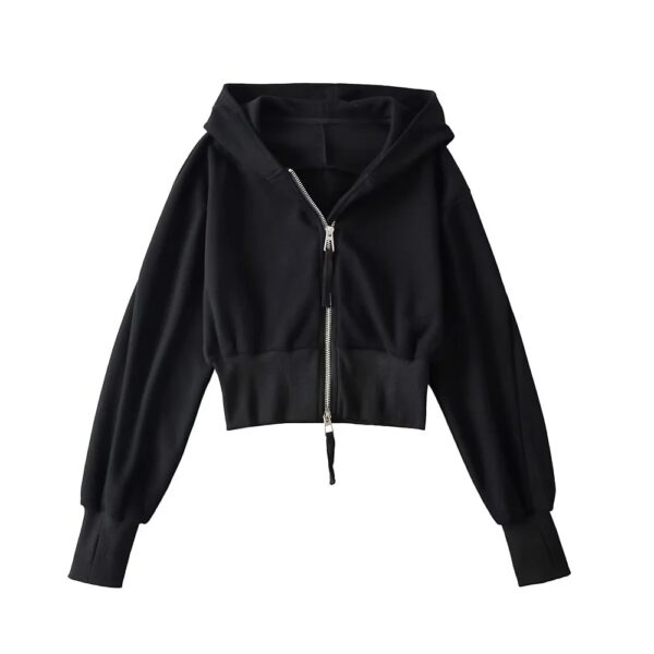 European And American Street Sports Fashion Casual Double Zip Patchwork Hoodie - Image 10