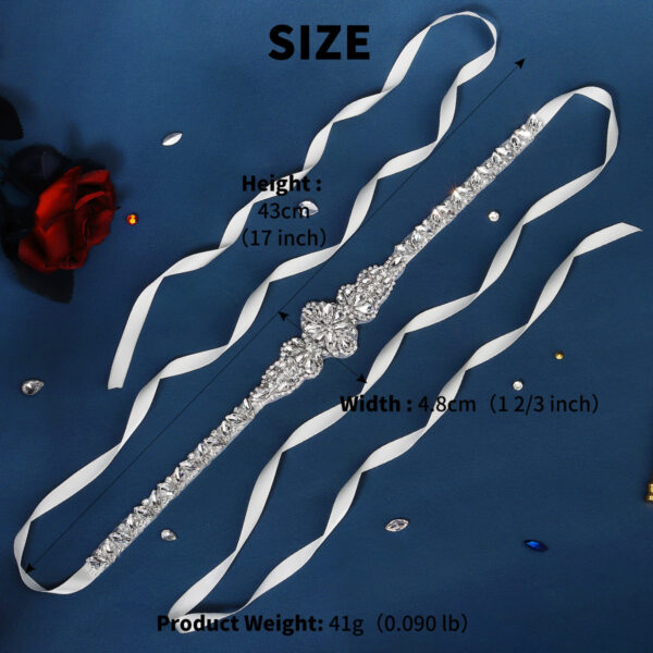 European And American Dress Waist Decorations High-end Luxury Handmade Rhinestone Waist Chain - Image 2