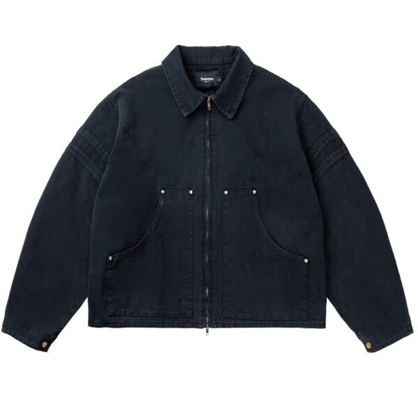 Barnwind Heavy Canvas Cleanfit Washed Distressed Workwear Jacket - Image 6