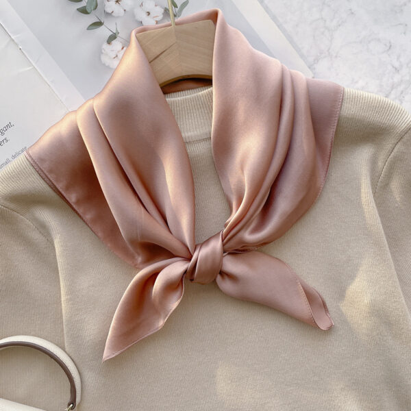 Spring And Autumn Elegant Retro Silk High-end Scarf - Image 6