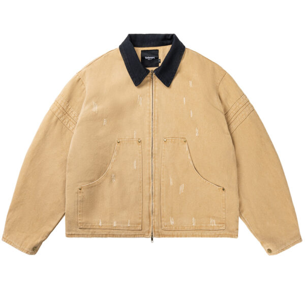 Barnwind Heavy Canvas Cleanfit Washed Distressed Workwear Jacket - Image 3