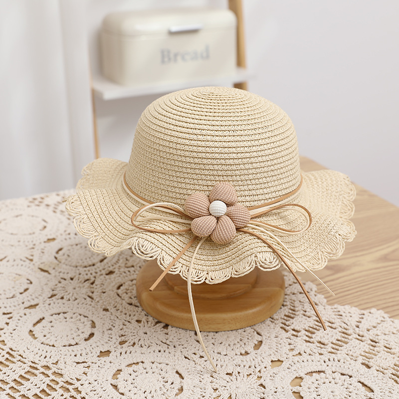 Women's Cute Flowers Sun-proof Sun Hat Straw Hat Bag - Image 7