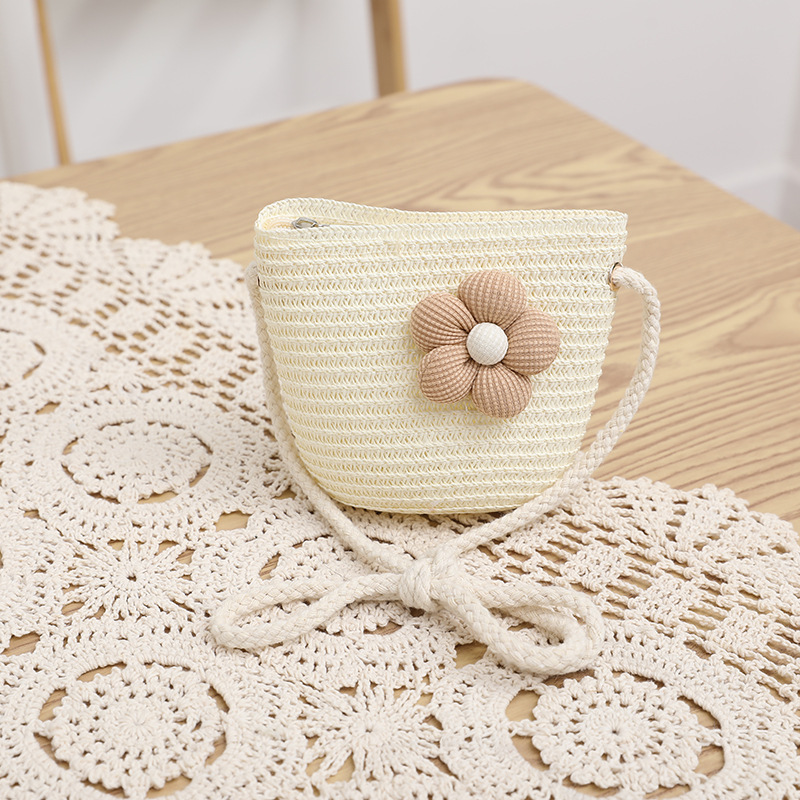 Women's Cute Flowers Sun-proof Sun Hat Straw Hat Bag - Image 10