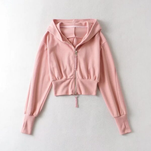 European And American Street Sports Fashion Casual Double Zip Patchwork Hoodie - Image 9
