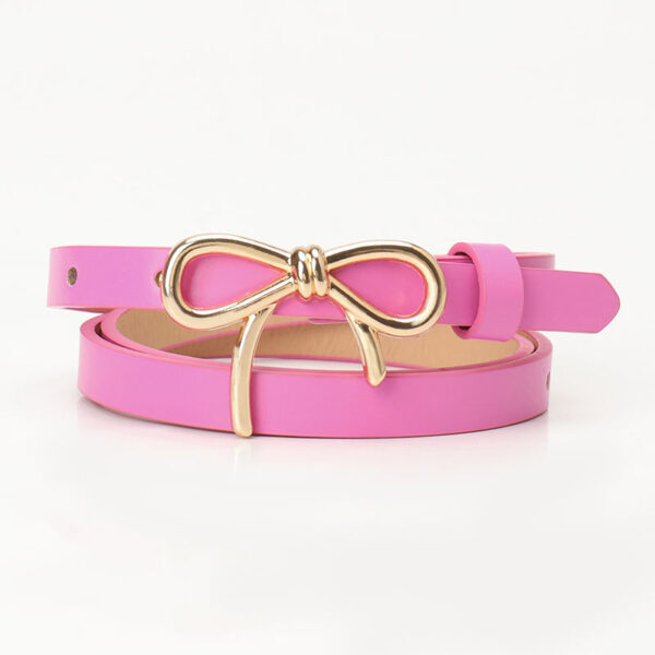 Women's Bow Belt Gold Buckle All-match - Image 8