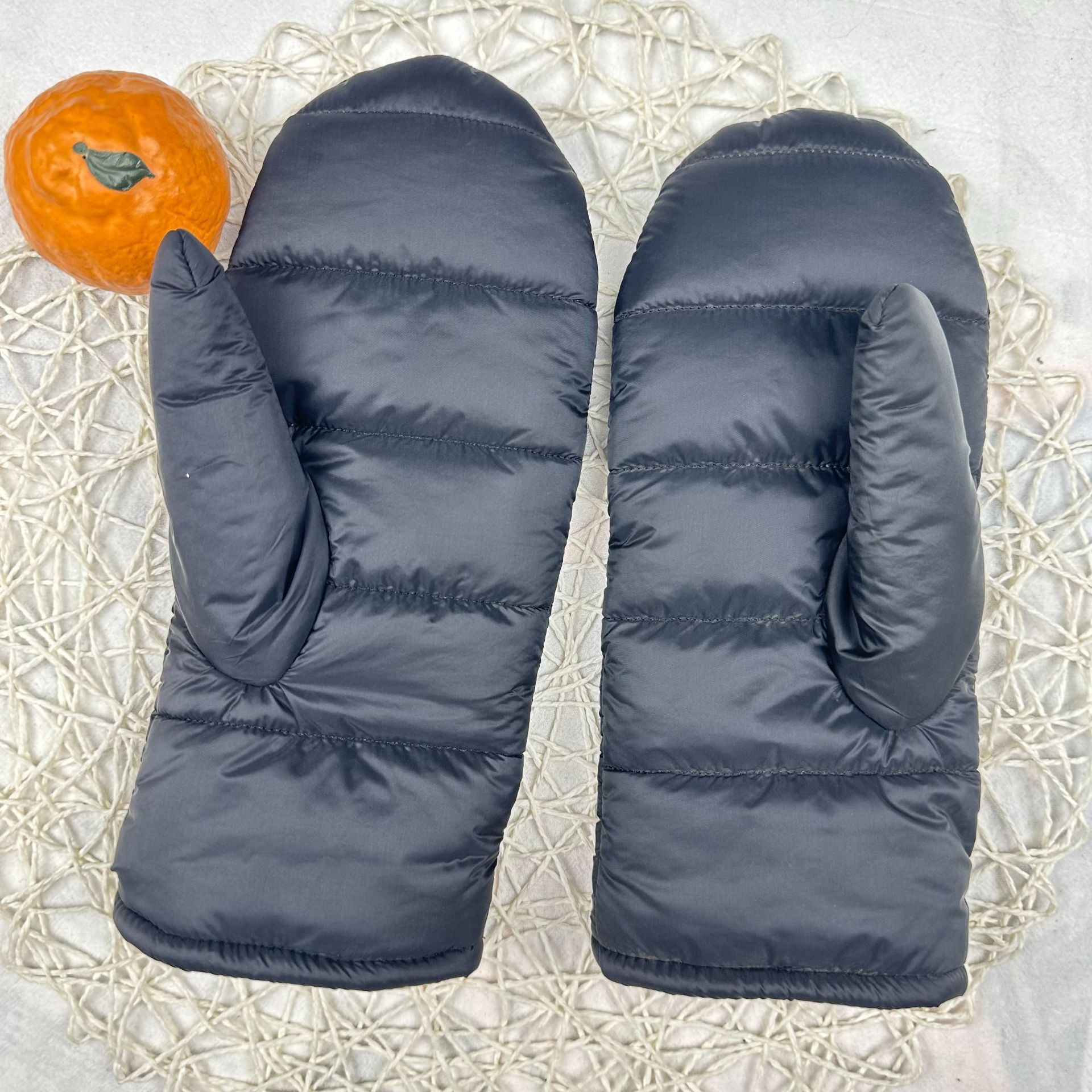 Warm Down Cloth Mittens Windproof