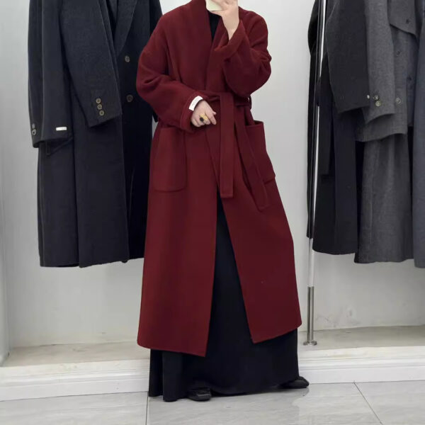 High-end Cashmere Double-sided Woolen Coat Women - Image 4