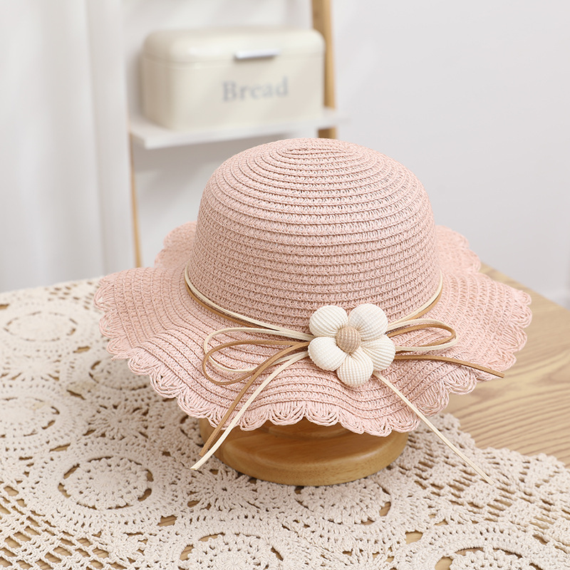 Women's Cute Flowers Sun-proof Sun Hat Straw Hat Bag - Image 2