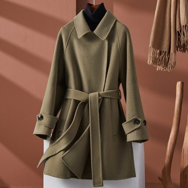Fashion Personality Reversible Cashmere Coat Women - Image 3