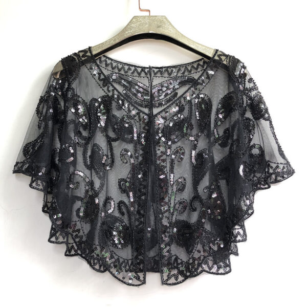 Shawl Outer Match Short And Thin Sequined Dress - Image 9