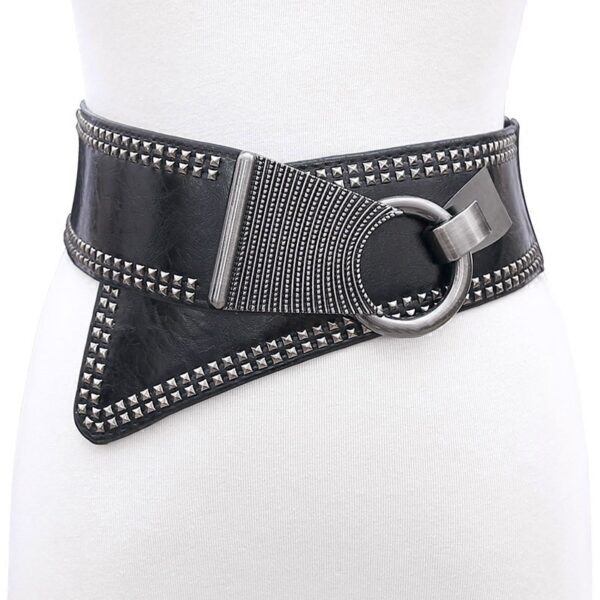 Personalized Fashionable All-match Wide Waist Seal Oblique Women's Belt - Image 5